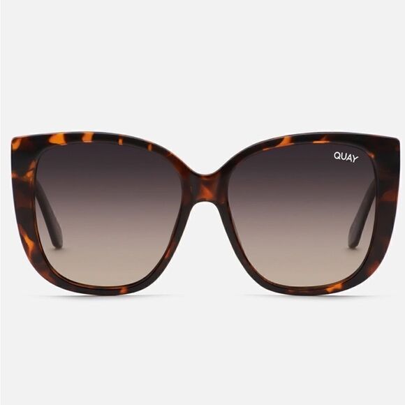 NEW! Quay rare 146 Ever After tortoise peach fade polarized sunglasses main image 4
